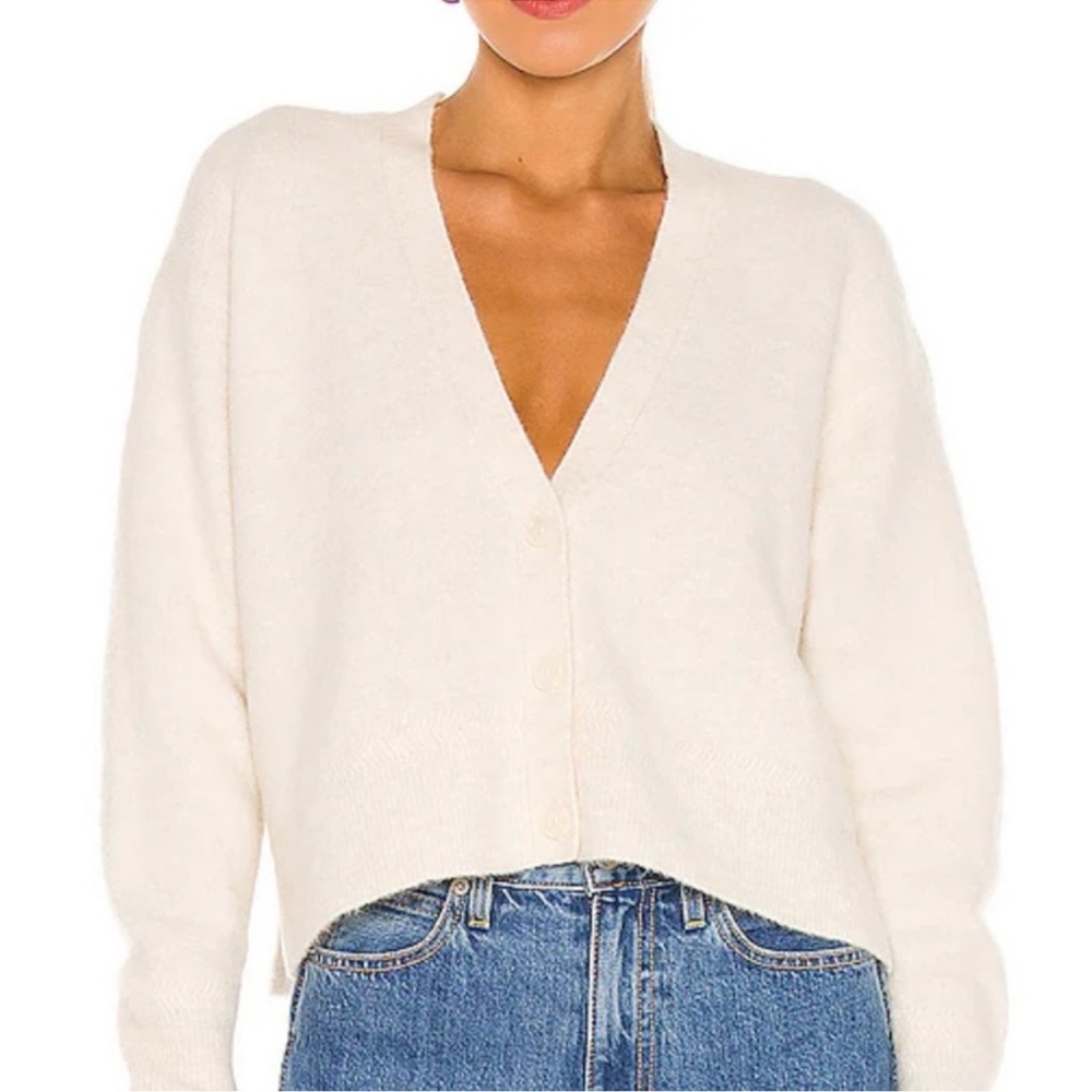 All Saints Women's V-Neck Vika Wool Alpaca Blend Sweater